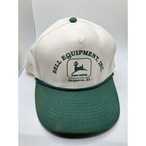 Vintage John Deere Tractor Hat Cap Bell Equipment Inc Nezperce Idaho Dealer